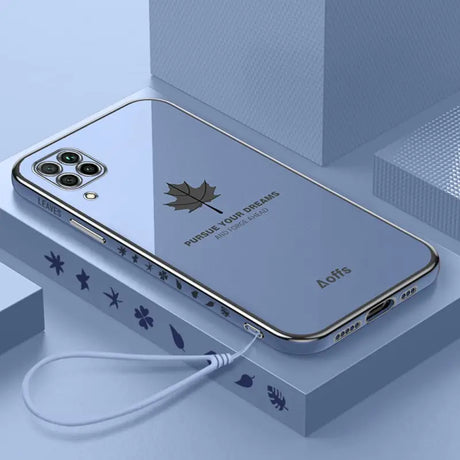 a blue iphone case with a star design on it