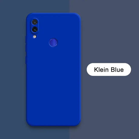 A blue iphone case with the text’person ’