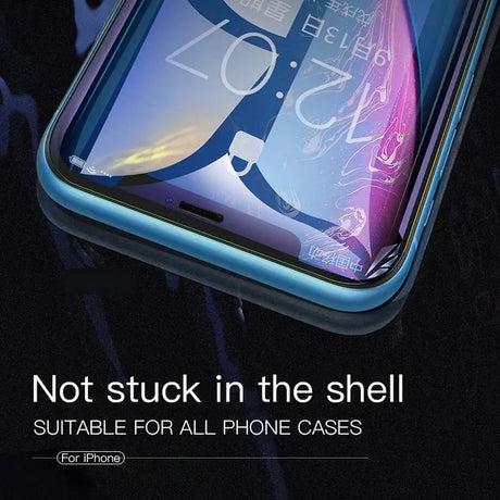 a phone case with a glass screen protector