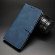 The blue leather case for the iphone