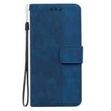 the blue leather wallet case with a zipper