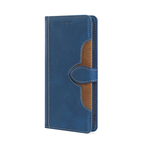 The blue leather wallet case for the iphone 5