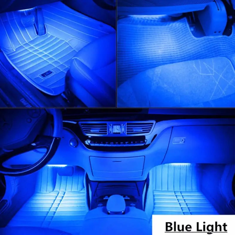 blue led interior lights