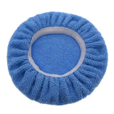 a blue micro scrub pad on a white background