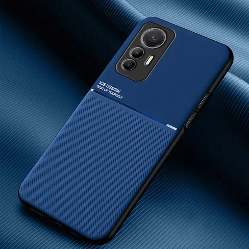 the back of a blue motorola z2 smartphone case