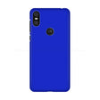 The back of a blue motorola z2 phone case