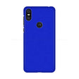 the back of a blue motorola z2 phone case