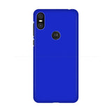 The back of a blue motorola z2 phone case