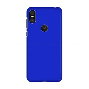 The back of a blue motorola z2 phone case
