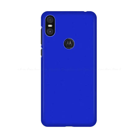 The back of a blue motorola z2 phone case