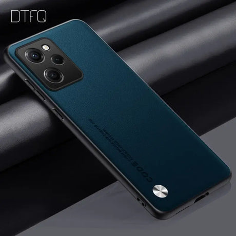 The back of a blue motorola z2 smartphone case