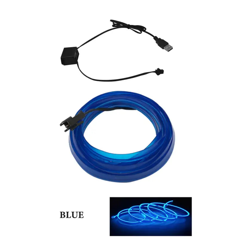 blue led rope light