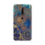 the blue and gold pattern on this phone case is perfect for the motorola z3