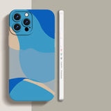 a blue phone case with a blue background