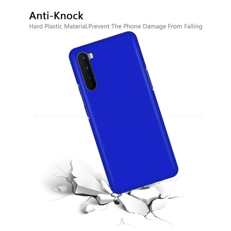the back of a blue phone case with the text, ` `’’