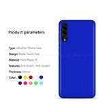 the back of a blue phone case with the text product