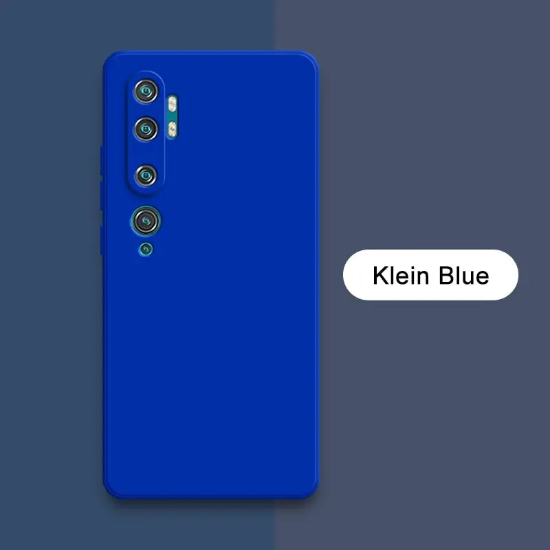 the back of a blue phone with the text’person ’