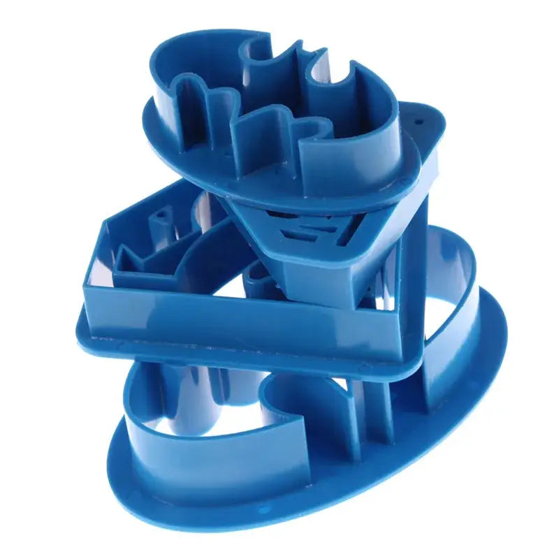 a blue plastic cutter with a white background