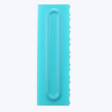 a blue plastic toothbrush with a toothbrush