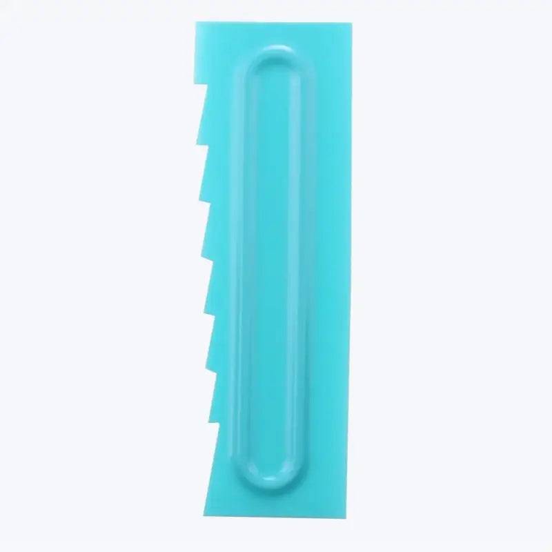 there is a blue plastic toothbrush holder with a toothbrush in it