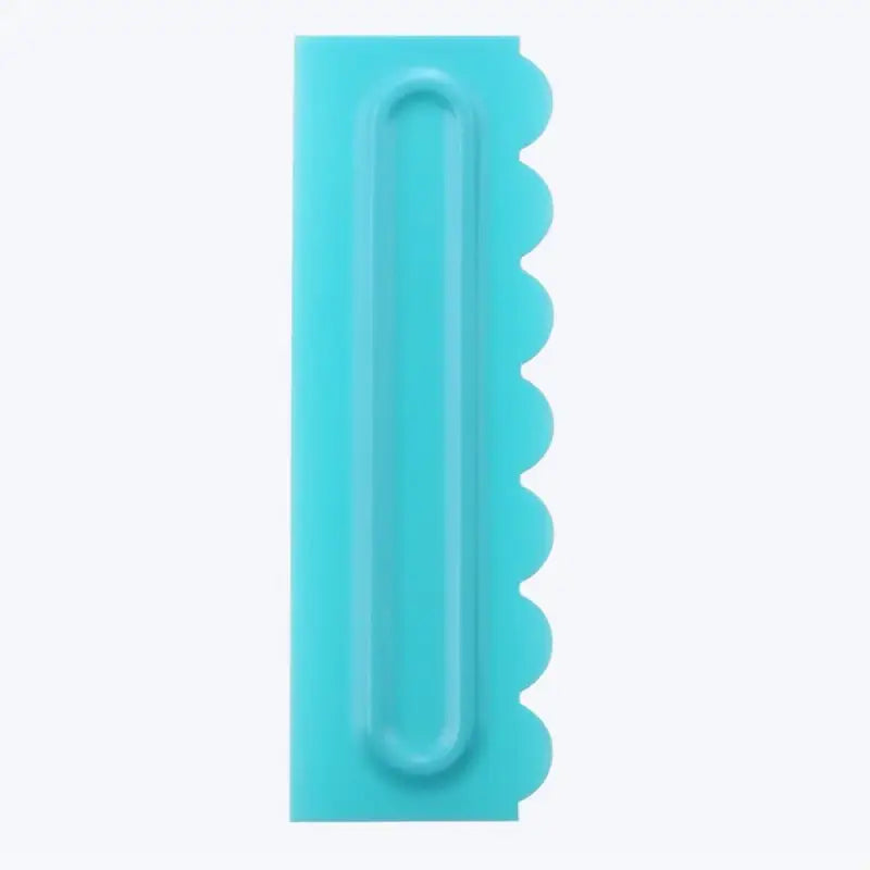 a blue plastic toothbrush with a tooth brush