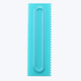 a blue plastic tube with a white background