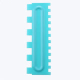 a blue plastic tube with a white background