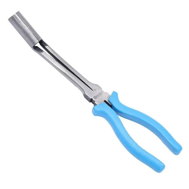 a blue pliers with a handle