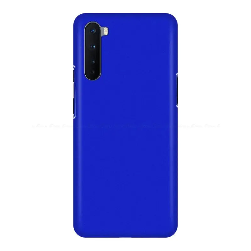 the back of a blue samsung phone case