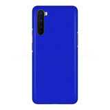 the back of a blue samsung phone case