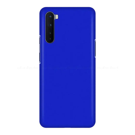 The back of a blue samsung phone case