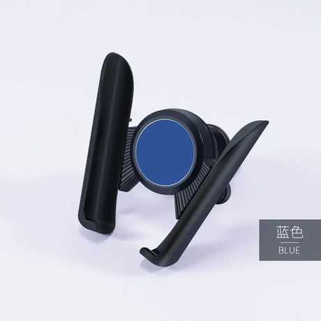 a blue eye shadow with a black brush