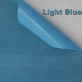 a blue sheet of paper with the words light blue