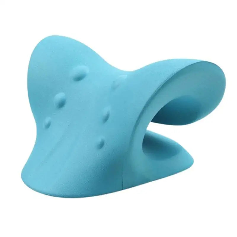 a blue silicone toy with a small hole in the middle