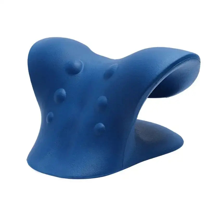 a blue silicone toy with a small hole in the middle