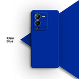 Blue smartphone with dual rear cameras.