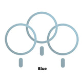 a blue circle with three circles on it