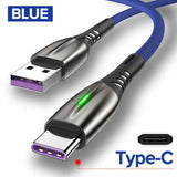 blue type c usb cable