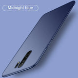 the back of a blue xiao phone with the text midnight blue