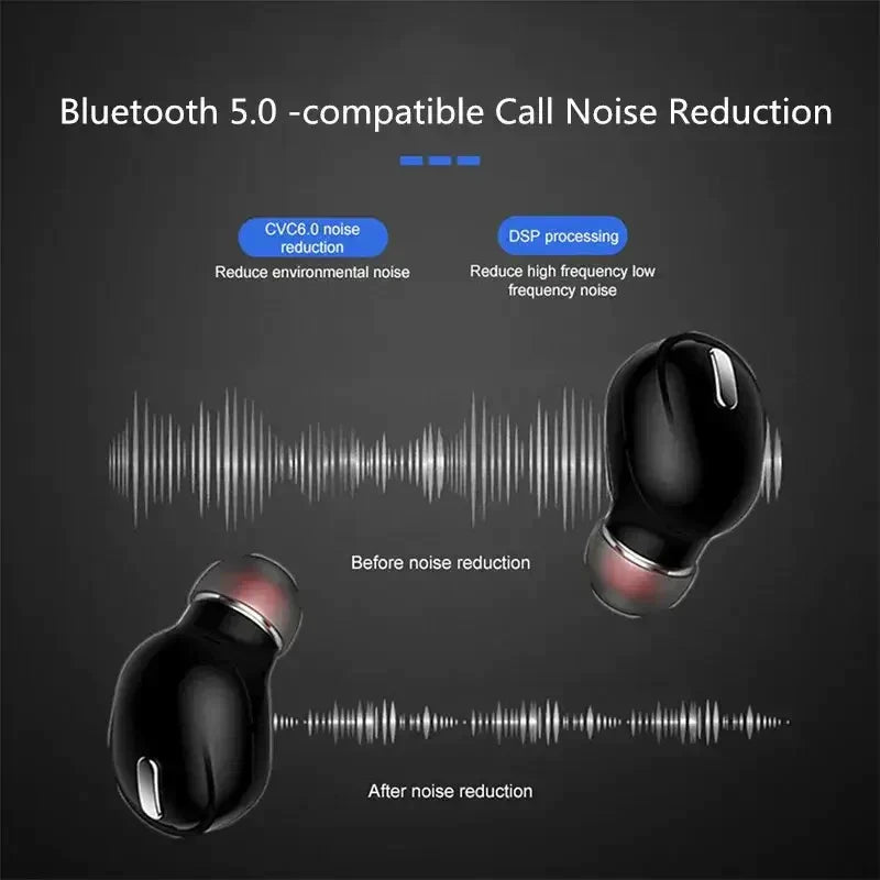 bluetooth 5 0 compatible earphone noise reduction