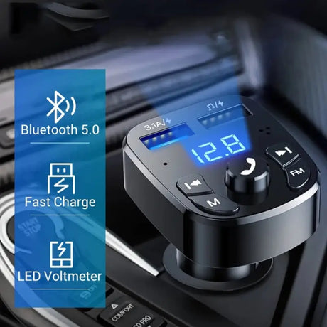 a car’s bluetooth button with the text bluetooth