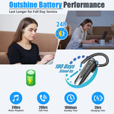 Bluetooth headset with long battery life.