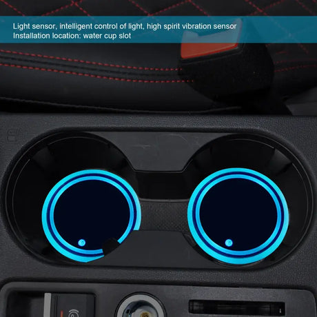 car interior light blue leds
