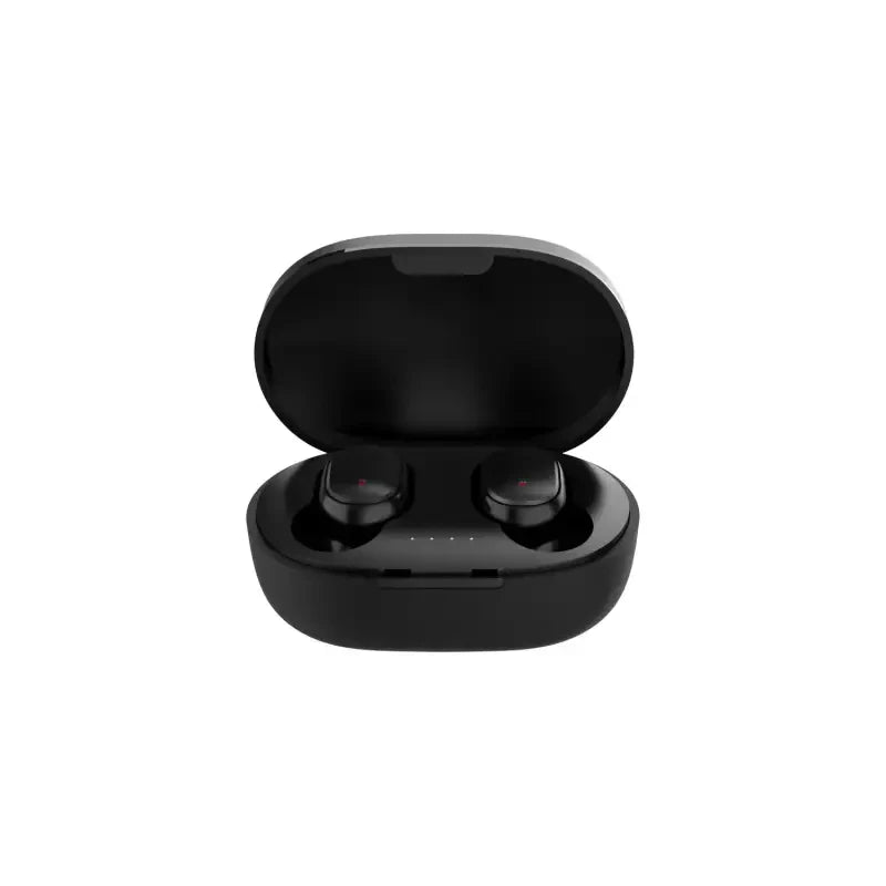 the bluetooth wireless earphones are available in black