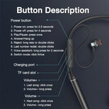 The bluetooth wireless earphones are designed to be in ear shape