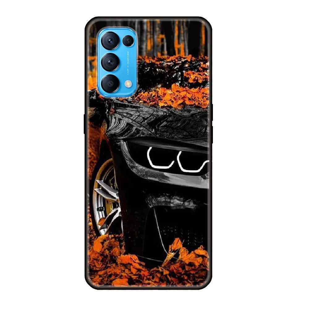bmw car in autumn leaves case for iphone 11