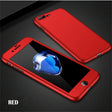 Bright red smartphone case with full coverage for front and back.