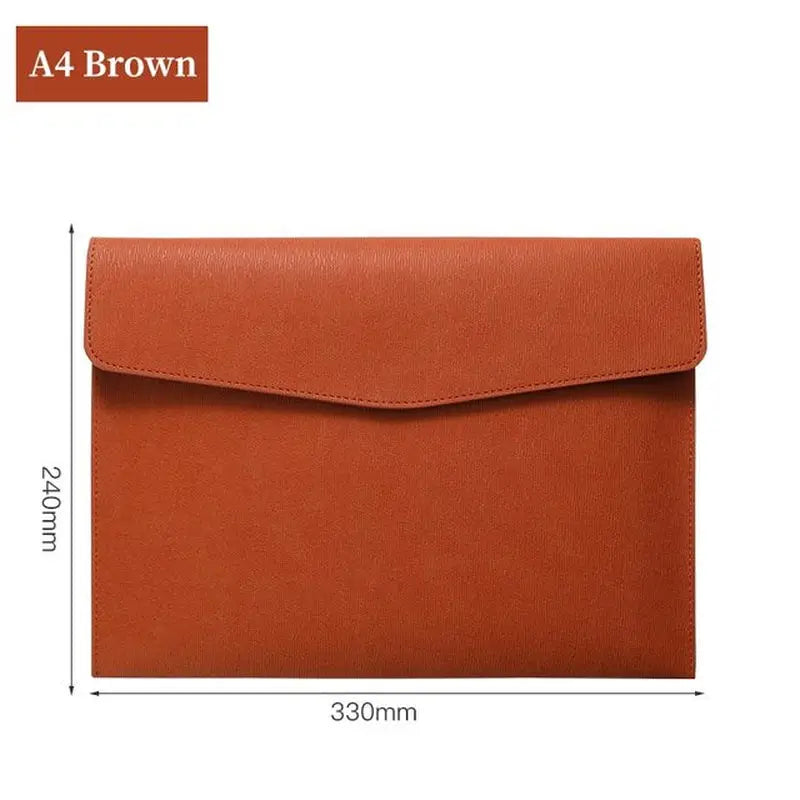 a4 brown leather envelope