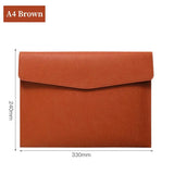 a brown envelope with a small flap flap