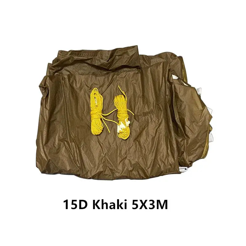 a brown bag with a yellow butterfly on it
